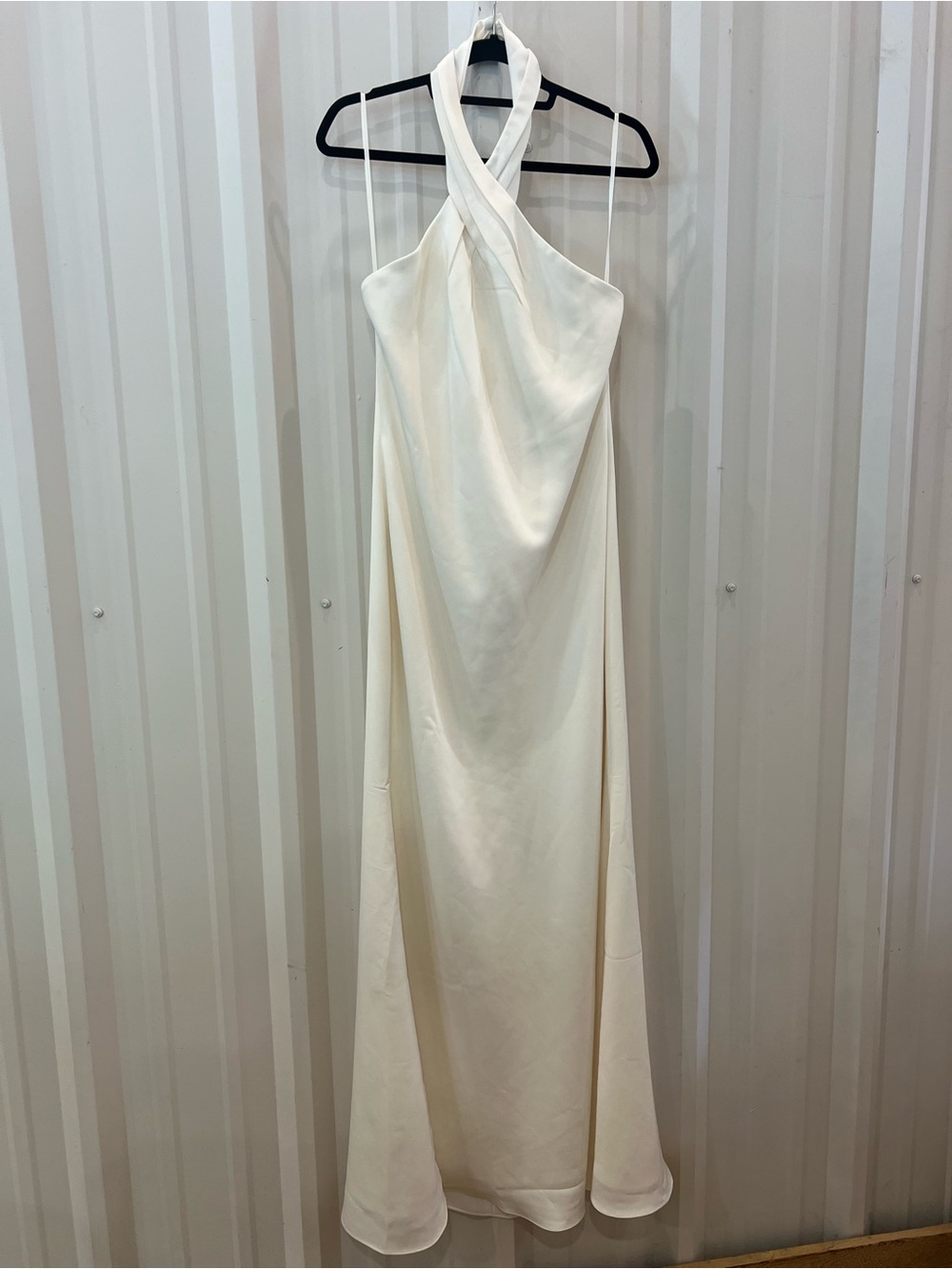 BHLDN by Anthropologie Ivory Bridal Gown US10 Halter Neck A-Line Fit Flare